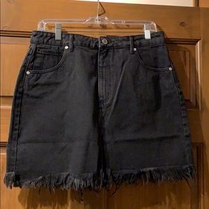 Abrand Jeans Black Denim Skirt